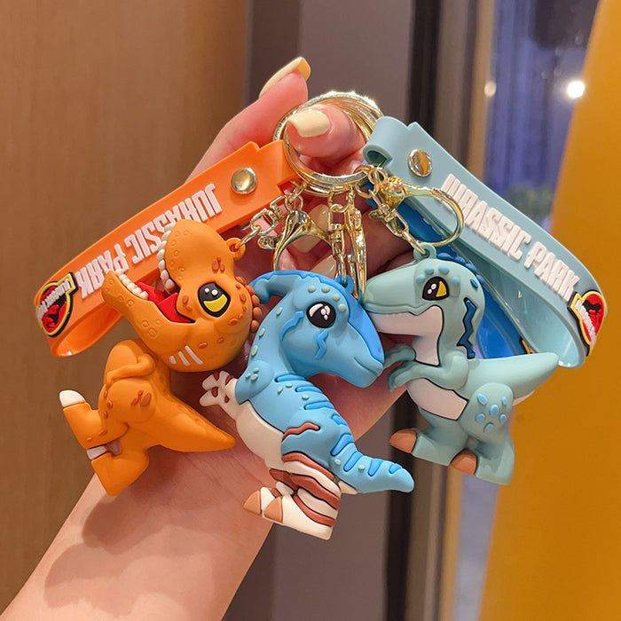 Wholesale Dinosaur Keychain Cartoon Figurine Car Key Ring
