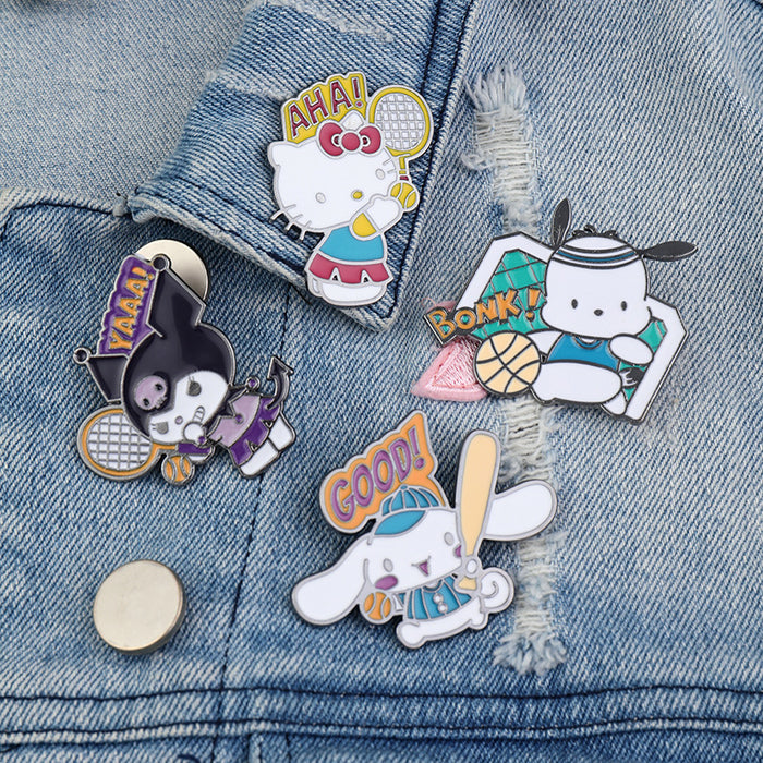 Wholesale Cartoon Cute  Brooch Metal Badge Bag Pin
