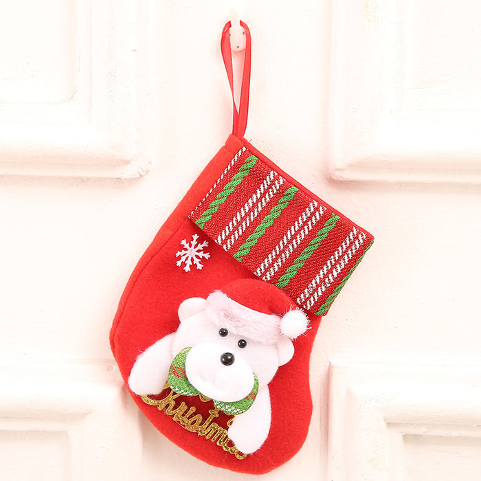 Wholesale Christmas stocking gift bags,  Christmas scene window display pendants,  Christmas decorations,  children' s candy bags