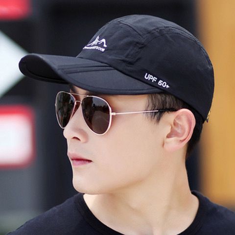 Wholesale Hat Long brimmed duckbill cap Outdoor casual sun hat Sunscreen baseball cap