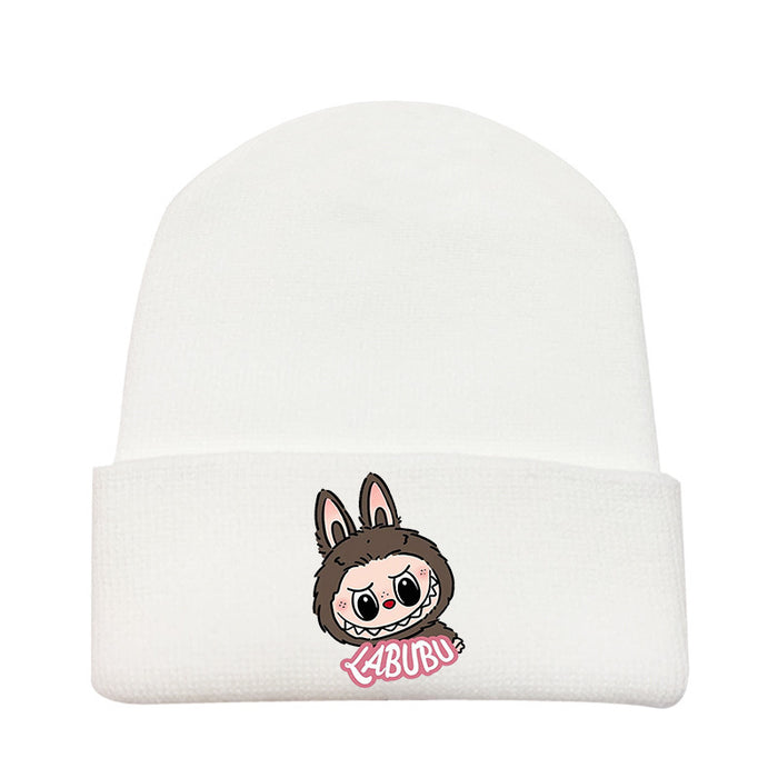 Wholesale   knitted hat autumn and winter new wool hat adult outdoor warm hat cross-border cartoon cold hat