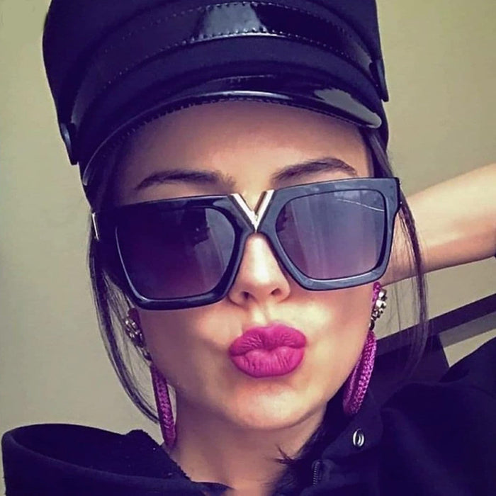 Wholesale Fashion Large Frame Sunglasses Box Sunglasses Cross border