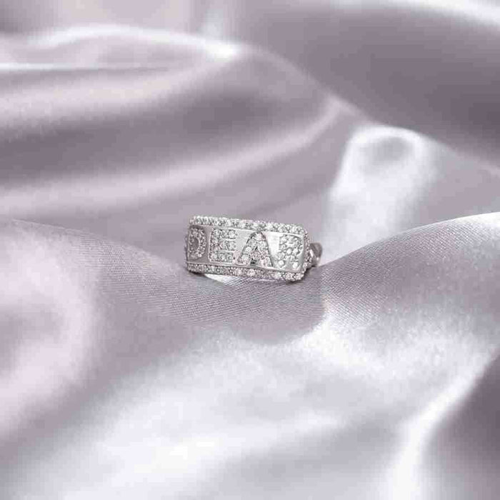 Wholesale Heavy industry ring, cross ring, female niche, adjustable opening, non fading ring