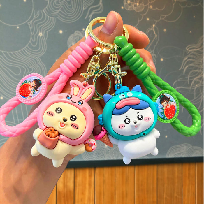 Wholesale Cartoon Silicone Doll Keychain JDC-KC-JuJi028