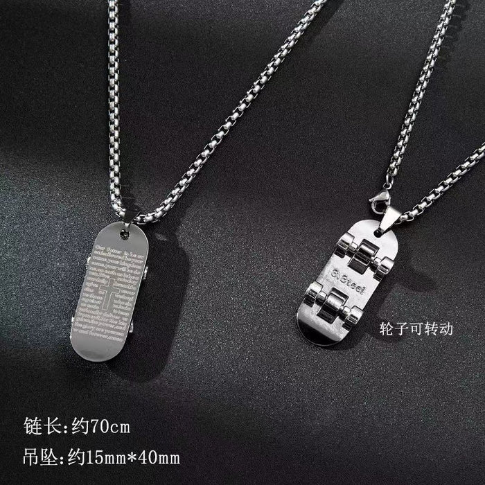 Wholesale Personalized Pendant Stainless Steel Necklace JDC-NE-YSJZ001