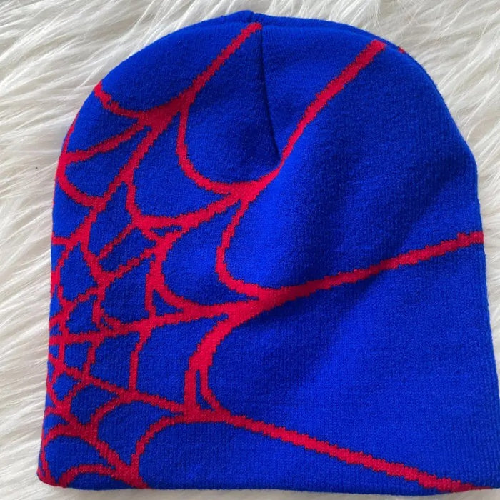 Wholesale Spider Web Pattern Acrylic Knitted Hat JDC-FH-JunL004