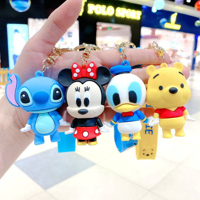 Wholesale cartoon keychain, car keychain, backpack pendant, doll