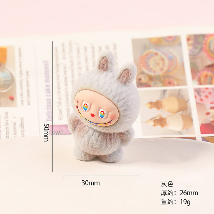 Wholesale flocked cute mini figurine
