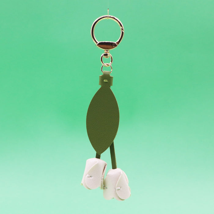 Wholesale tulip keychain cute personality car key bag pendant
