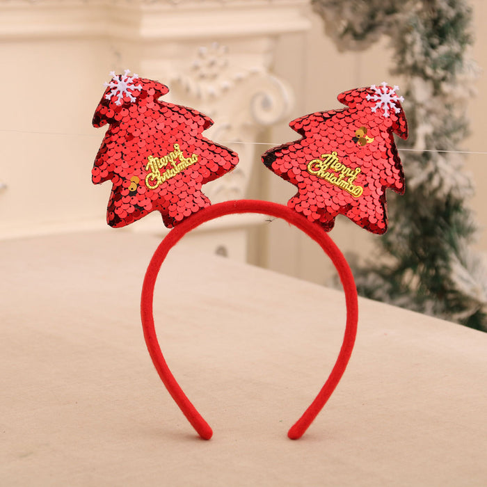 Wholesale Cartoon Christmas head buckle head hoop Christmas decorations party gifts Christmas antlers