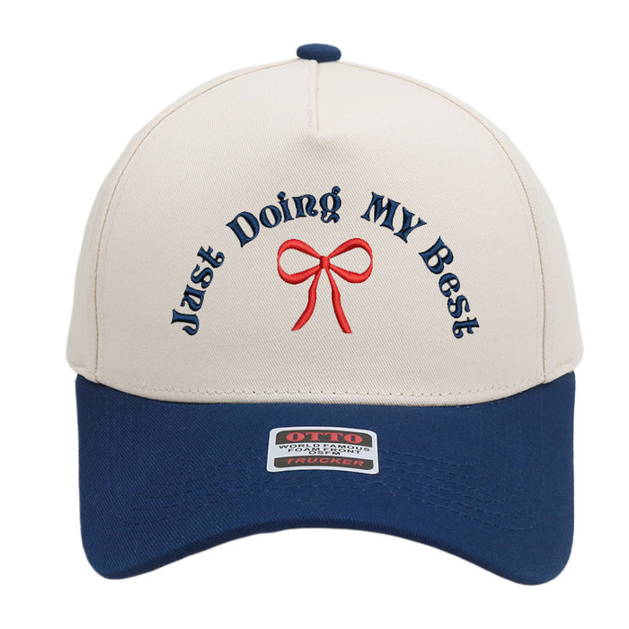 Wholesale Truck driver hat embroidered color blocked baseball cap for men and women casual hat