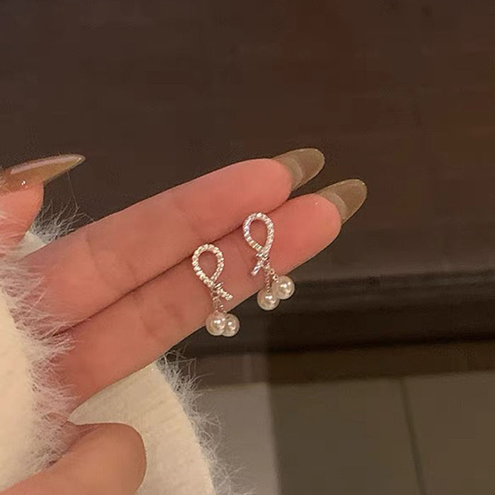 Wholesale Zirconia pearl earrings with unique and beautiful style