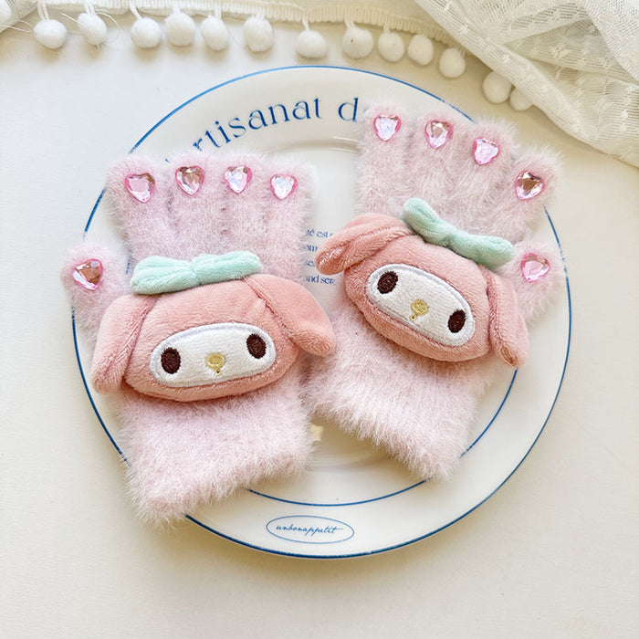 Wholesale Warm Gloves Baby Five-Finger Knitted Gloves