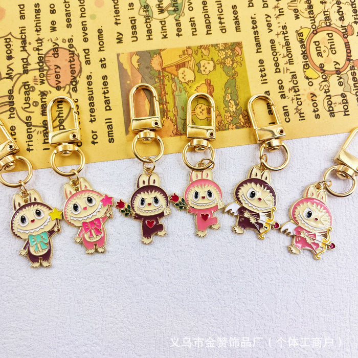 Wholesale Cartoon Couple Keychain Pendant Alloy Fashion Toy Bag Ornament Doll Cute Gift