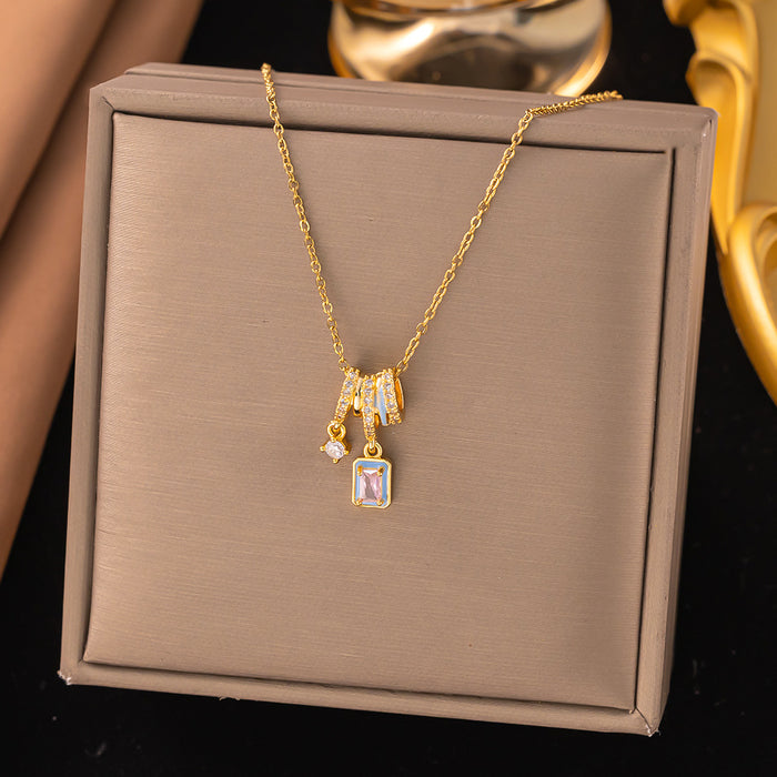 Wholesale heart necklace titanium steel necklace