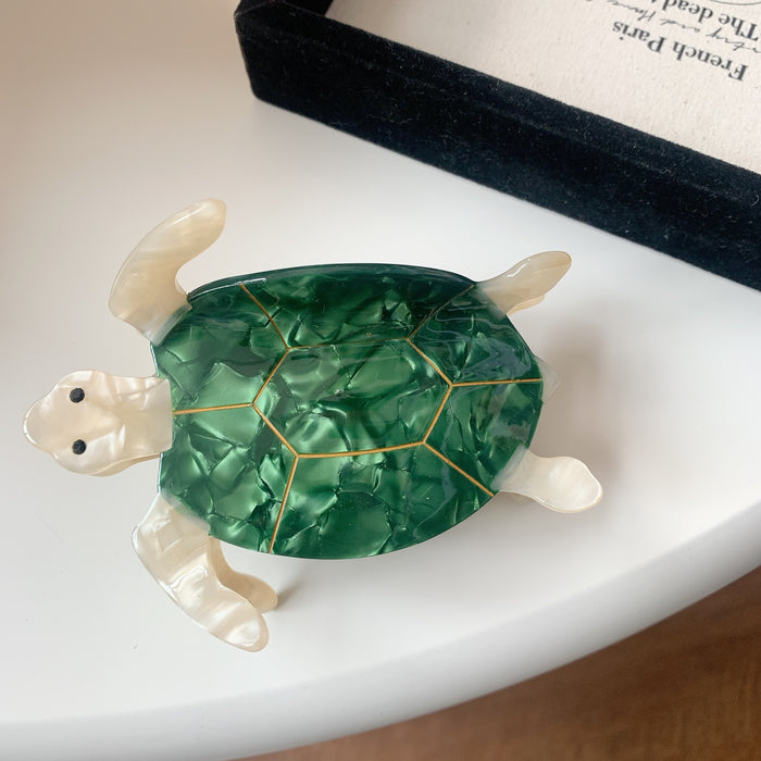 Wholesale Ocean Series Turtle Acetic Acid Grab Hair Clip Tail Clip Niche High-end Touched Hair Accessories Hairpin Shark Clip Women