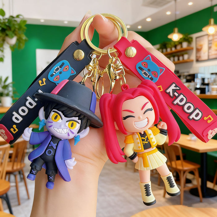 Wholesale KPOP Witch Hunter Girl Group Plush Keychain Bag Charm Fashion Accessory Gift MOQ≥2