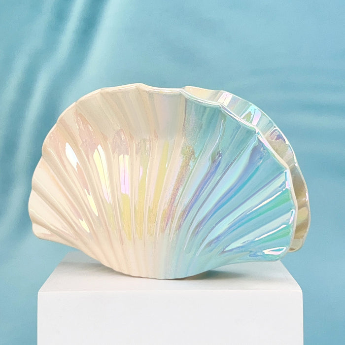 Wholesale Electroplated Plastic Hair Claw Clip with Gradient Shell Design Boutique