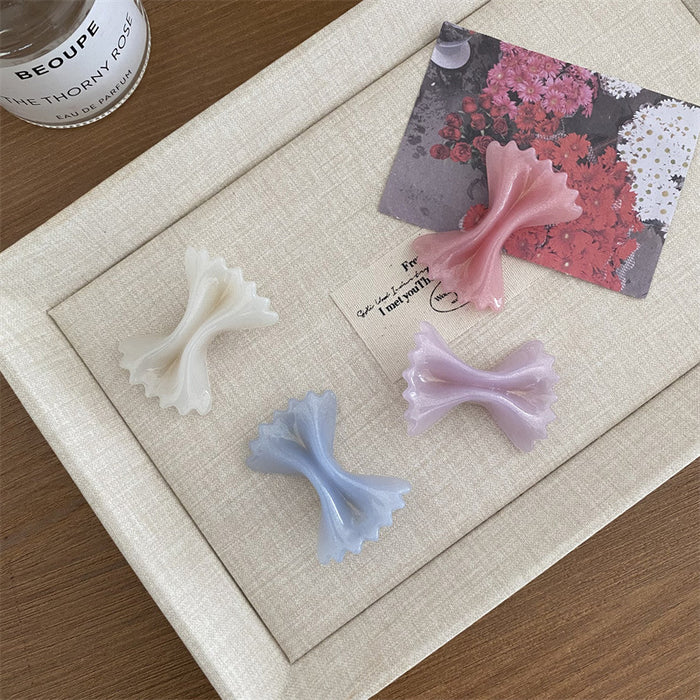 Wholesale Cute duckbill clip with colorful shimmering edge clip, cute bangs clip, bow clip, personality