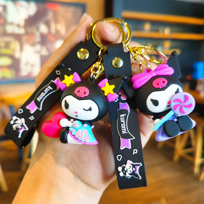 Wholesale Cartoon Silicone Doll Keychain JDC-KC-Tingm298