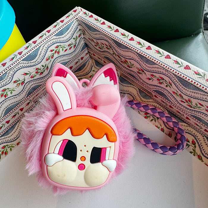 Wholesale Cartoon Plush Leather Lanyard Bag Pendant Girl Heart Big Head Doll Plush Keychain Doll Pendant