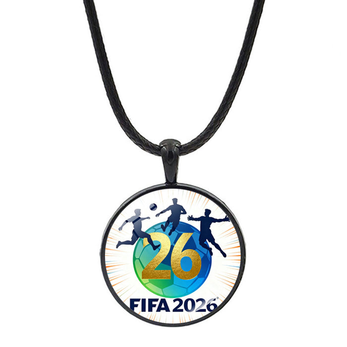 Wholesale World Cup Football Necklace Accessories