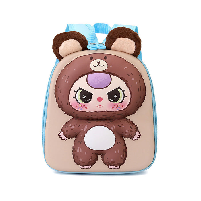 Wholesale Children's Schoolbag Plush Doll Cartoon Backpack Gift