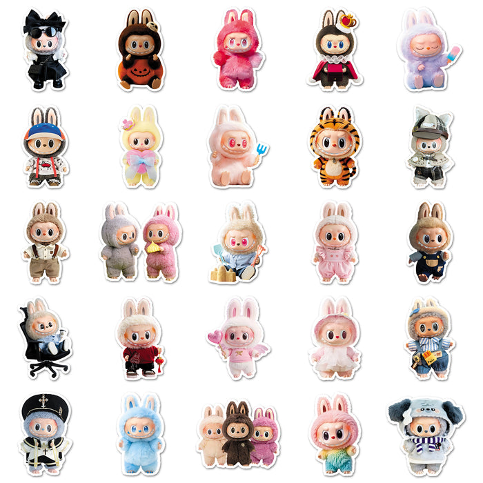 Wholesale 50pcs doll stickers waterproof decorative notebook stickers