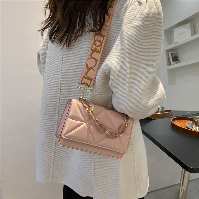 Wholesale PU Wide-band Crossbody Small Square Bag JDC-SD-QiSheng008