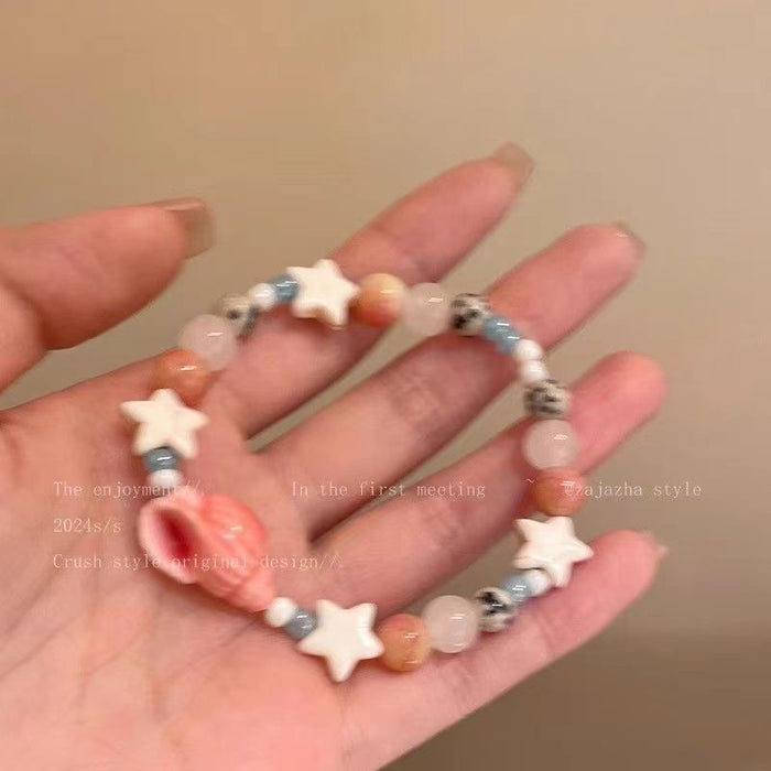 Wholesale Glass bead bracelet for women, light luxury, niche, exquisite bracelet accessories