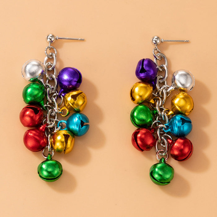 Wholesale Colorful Irregular Pearl Earrings Geometric Hip Hop Fashion Accessory MOQ≥2