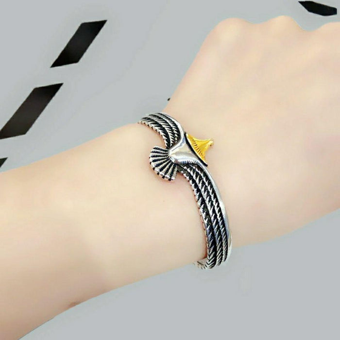 Wholesale New punk style men's and women's personalized retro vintage vintage open mouth bracelet