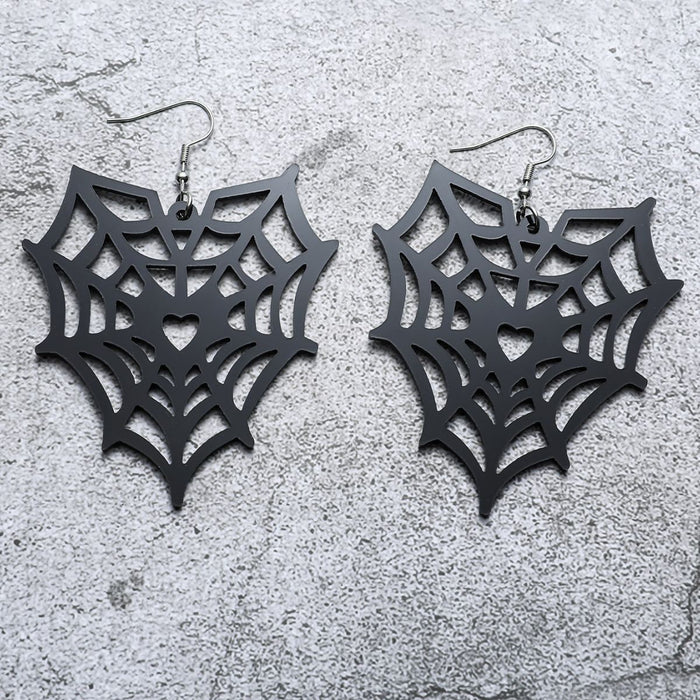 Wholesale Halloween Series Spider Web Acrylic Earrings JDC-ES-JunJie007
