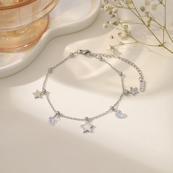 Wholesale Niche bracelets do not fade, fashionable white accessories are simple