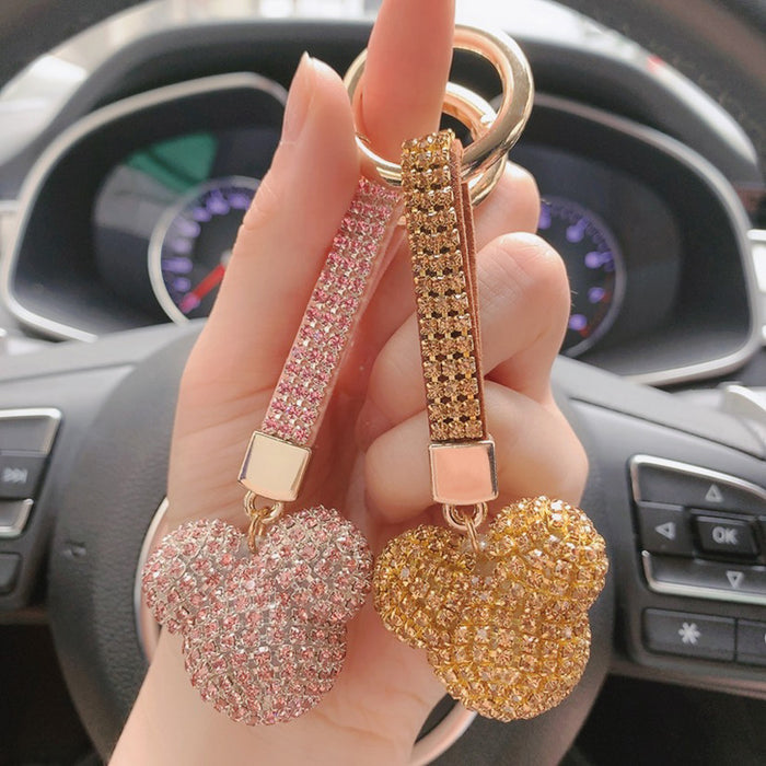 Wholesale Diamond-encrusted Crystal Car Key Ring Pendant Jewelry Pendant