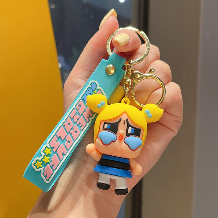 Wholesale  Cartoon Girl Bag Pendant Car Keychain Doll