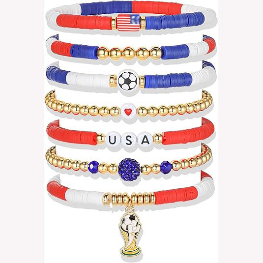 Wholesale 2pcs World Cup Bracelets from Various Countries