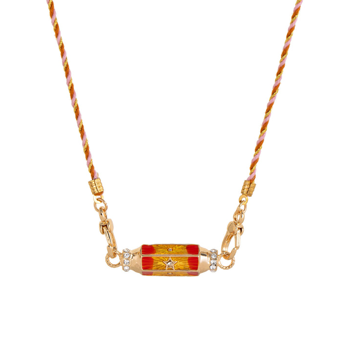 Wholesale Valentine' s Day Colorful Tarot Necklace Women' s Niche Star Eyes Gold-Plated Color-Preserving Pendant