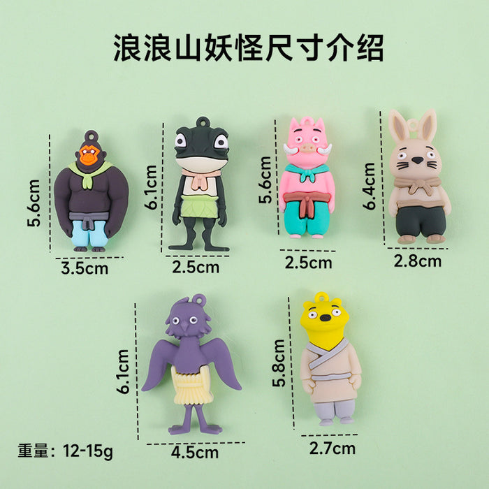 Wholesale Soft Rubber Doll Car Pendant Keychain