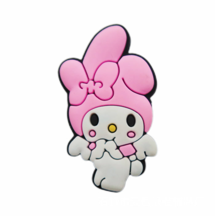 Wholesale 100 Pcs Shoe Flower Shoe Buckle Hole Shoe Accessories PVC Soft Glue Jewelry