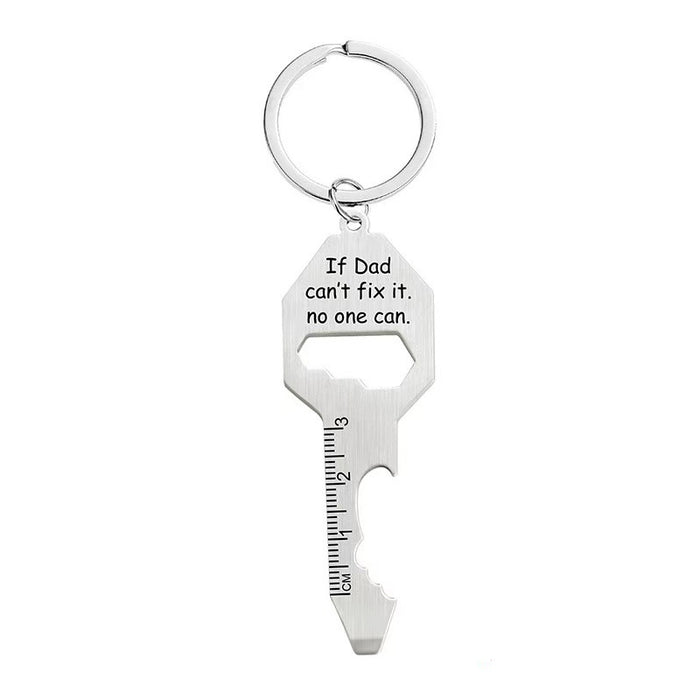 Wholesale Stainless steel keychain pendant multifunctional bottle opener keychain