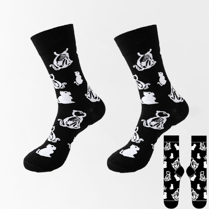 Wholesale Halloween New cross-border men' s socks plus size cotton socks  socks Thanksgiving women' s foreign trade stockings