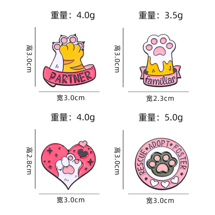 Wholesale Original Love Cat Claw cartoon cute brooch