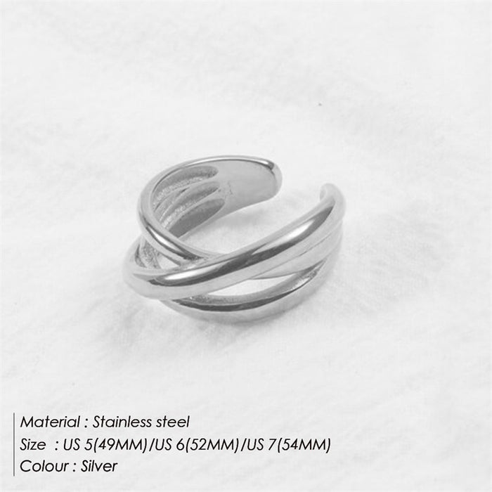 Wholesale Multi-layer Stainless Steel Ring JDC-RS-TuoF001