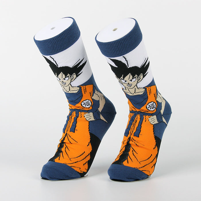 Wholesale Casual sports jacquard women's cotton couple mid tube long socks men's youth trendy socks