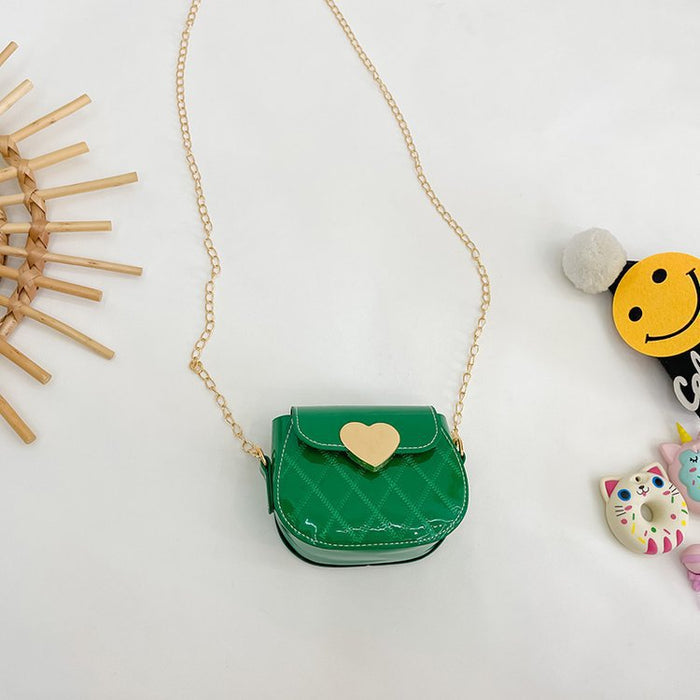 Wholesale  Mini  Style Girl's Six-color Peach Heart Shoulder Crossbody Bag Children's Bag