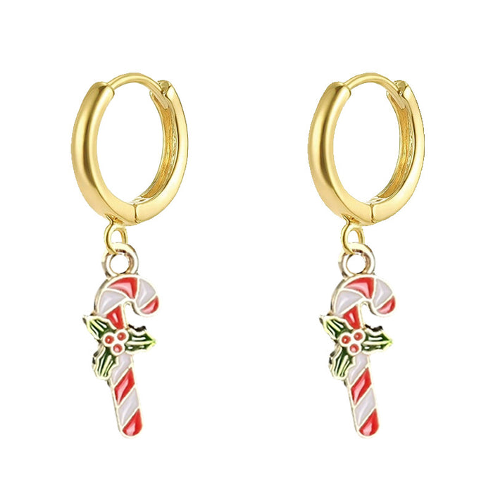 Wholesale Christmas Elegant small hoop earrings