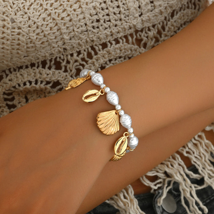 Wholesale  Fashion Irregular Imitation Pearl Bracelet