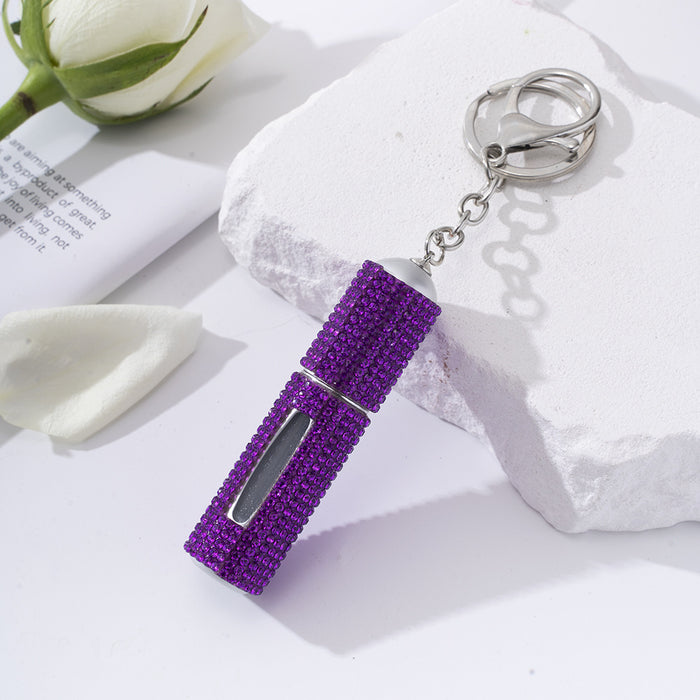 Wholesale Diamond 5ml Perfume Bottle Keychain JDC-KC-ZY021