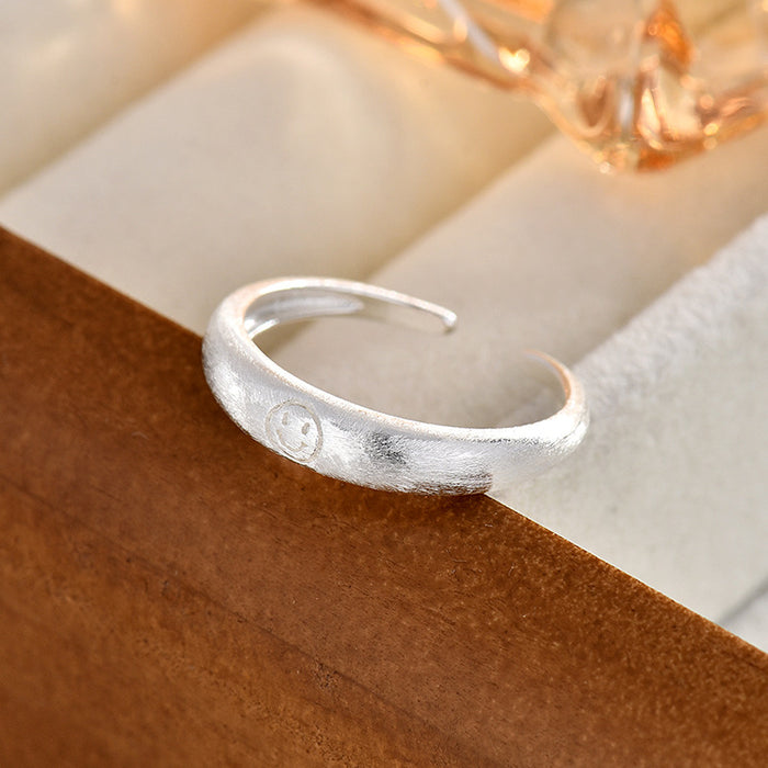 Wholesale Matte ring, simple and fashionable, versatile and open ring